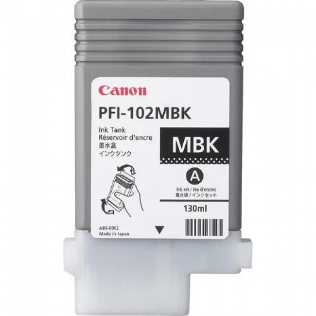 Canon PFI-102MBK ink cartridge Original Matte black Canon PFI-102MBK ink cartridge Original Matte black