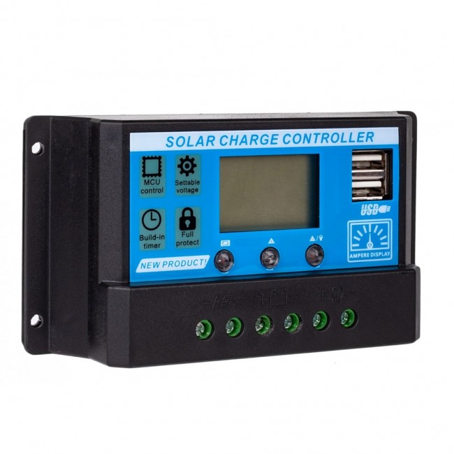 SOLAR CONTROLLER SOL PWM 10A + 2XUSB