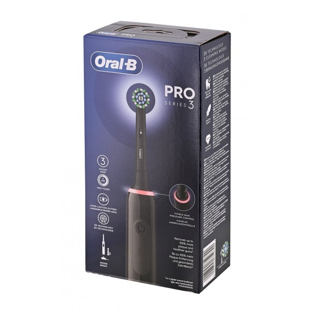 Oral-B Pro 3 Pro3 3000 Adult Rotating-oscillating toothbrush Black