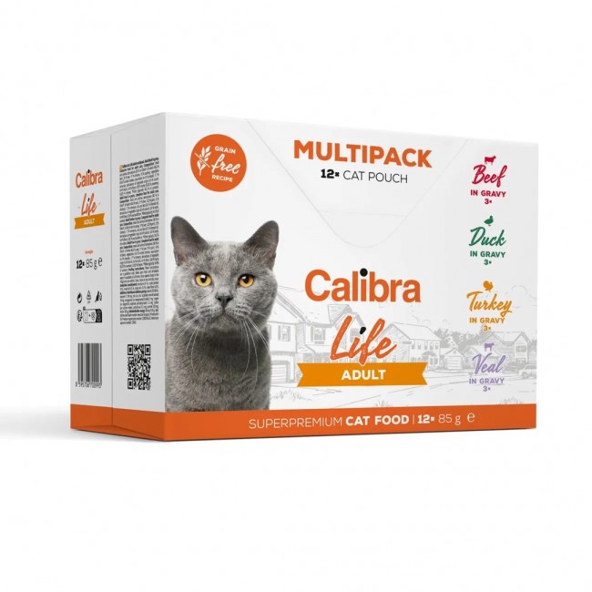 CALIBRA Cat Life Adult - wet cat food - 12x85g CALIBRA Cat Life Adult - wet cat food - 12x85g