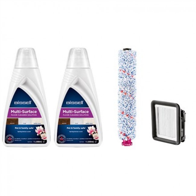 Bissell | Cleaning Pack | MultiSurface (2xDetergents+Brushroll+Filter) Bissell | Cleaning Pack | MultiSurface (2xDetergents+Brushroll+Filter)