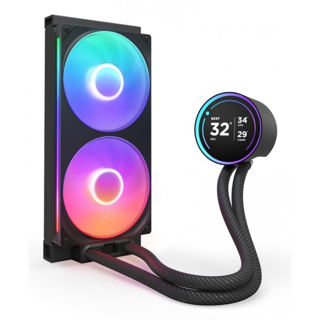 NZXT Kraken Elite 280 RGB Processor All-in-one liquid cooler 14 cm Black 1 pc(s) NZXT Kraken Elite 280 RGB Processor All-in-one liquid cooler 14 cm Black 1 pc(s)