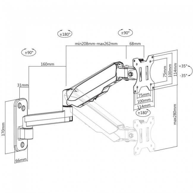 Techly ICA-LCD G112 TV mount 81.3 cm (32 Techly ICA-LCD G112 TV mount 81.3 cm (32