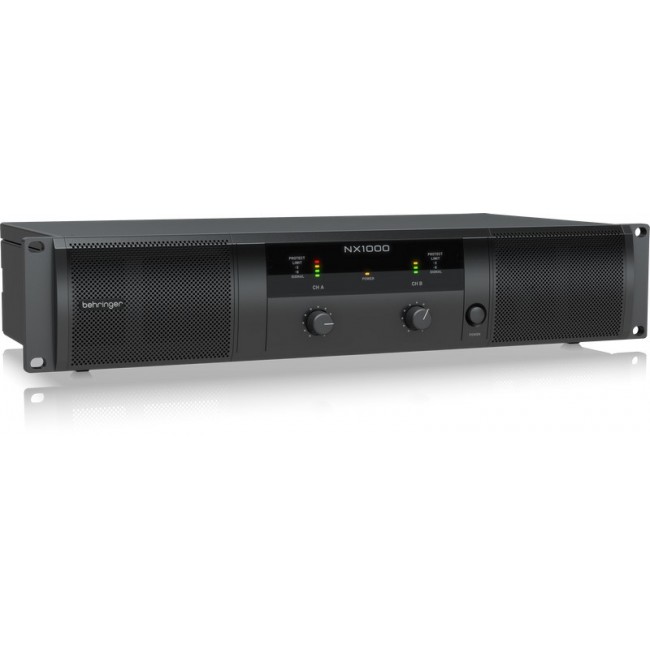 Behringer NX1000 audio amplifier Performance/stage Black