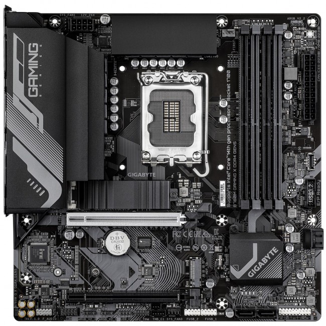 GIGABYTE B760M GAMING X DDR4 GEN5 Motherboard - Supports 14th Gen. Intel Core CPUs, 8+1+1 phases VRM, up to 3200MHz DDR4, 2xPCIe 4.0 M.2, 2.5 GbE LAN, USB 3.2 Gen 1