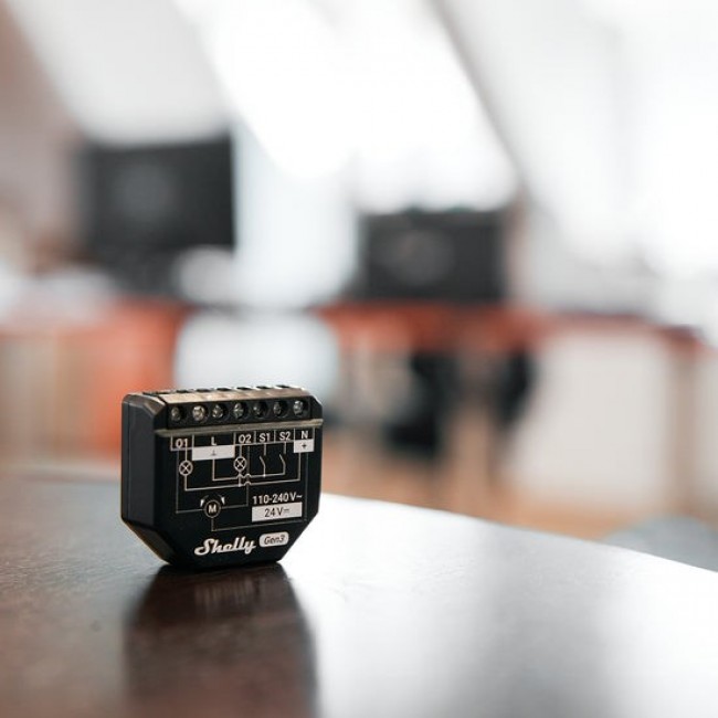 Shelly 2PM Gen3 Smart switch 2P Black Shelly 2PM Gen3 Smart switch 2P Black