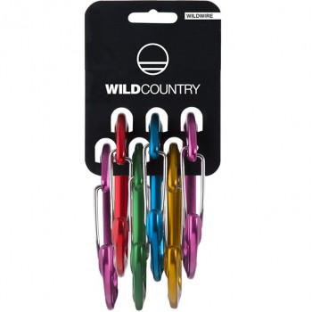 Wild Country 40-0000000016-0999-1 climbing carabiner Locking carabiner D-shaped Multicolour 6 pc(s)