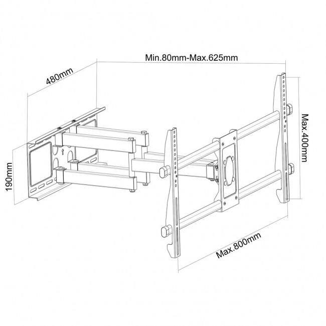 Montis Uchwyt TV LOGAN MT079 2.16 m (85