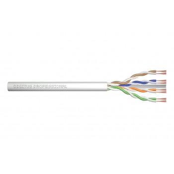 Stranded cable DIGITUS cat.6, U/UTP, AWG 26/7, LSOH, 100m, grey