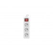 LANBERG POWER STRIP 3M WHITE, 3X 230V PL, WITH SWITCH LANBERG POWER STRIP 3M WHITE, 3X 230V PL, WITH SWITCH