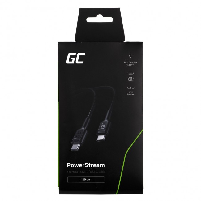 Green Cell KABGC30 USB cable USB 2.0 1.2 m USB C Black Green Cell KABGC30 USB cable USB 2.0 1.2 m USB C Black