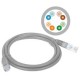 Alantec KKU5SZA3 networking cable Grey 3 m Cat5e U/UTP (UTP)