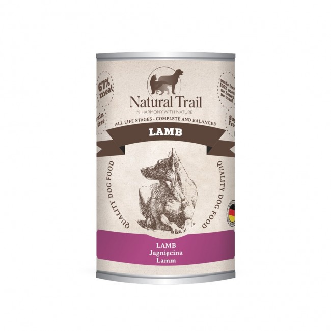 NATURAL TRAIL Lamb - wet dog food - 400g