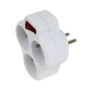 Esperanza ELK304W Electrical Splitter 3 sockets switch White