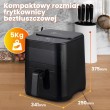 Extralink HOME AIR 5.2L EU SJ-520 fryer Single 1600 W Hot air fryer Black