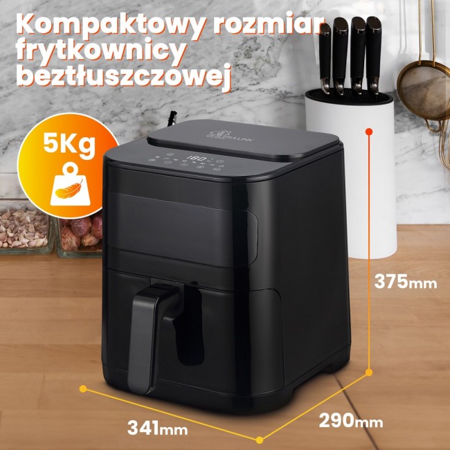 Extralink HOME AIR 5.2L EU SJ-520 fryer Single 1600 W Hot air fryer Black