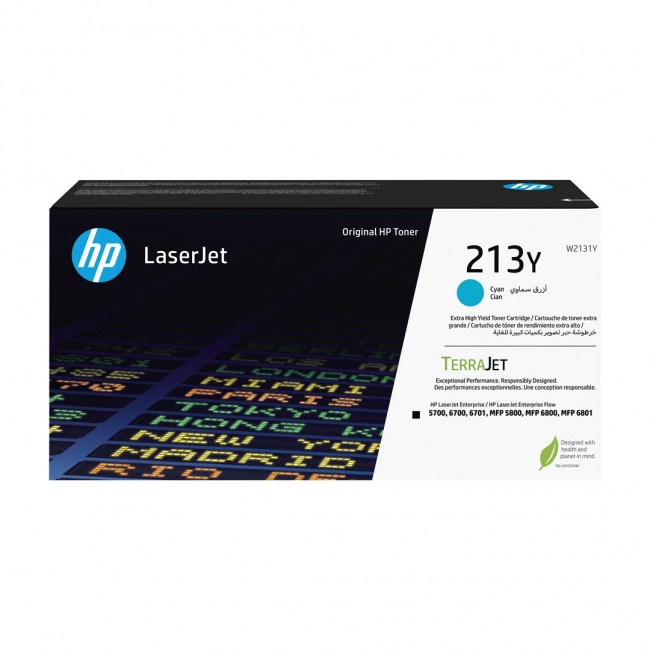 HP 213Y Extra High Yield Cyan Original LaserJet Toner Cartridge HP 213Y Extra High Yield Cyan Original LaserJet Toner Cartridge
