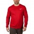 MILWAUKEE LONG SLEEVE WORK T-SHIRT LIGHT - RED WWLSRD-S