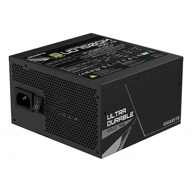 GIGABYTE UD750GM PG5 V2 Power Supply Unit- PCIe Gen 5.1, 80 PLUS Gold, Fully Modular Design, 120mm Fan, ATX 3.1 compatible, EU Plug GIGABYTE UD750GM PG5 V2 Power Supply Unit- PCIe Gen 5.1, 80 PLUS Gold, Fully Modular Design, 120mm Fan, ATX 3.1 compatible, EU Plug