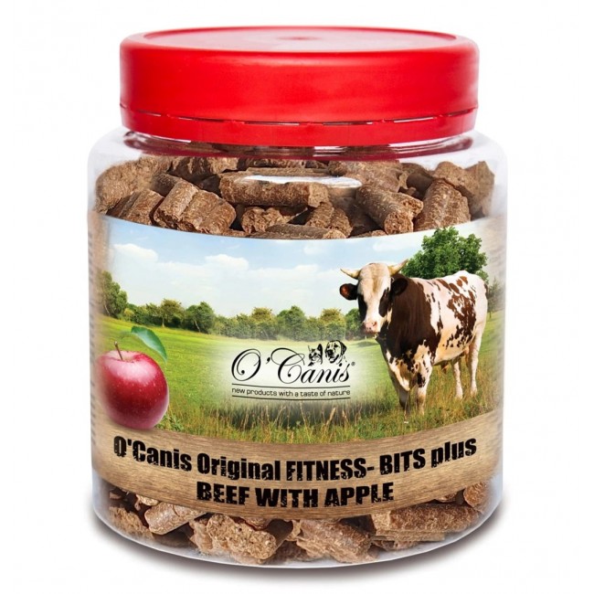 O'CANIS Fitness-Bits Plus Beef with apple Mono - dog treat - 400g O'CANIS Fitness-Bits Plus Beef with apple Mono - dog treat - 400g