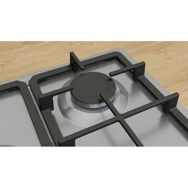 Bosch Serie 4 PGQ7B5K90 hob Stainless steel Built-in 75 cm Gas 5 zone(s) Bosch Serie 4 PGQ7B5K90 hob Stainless steel Built-in 75 cm Gas 5 zone(s)