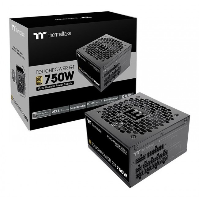 Thermaltake Toughpower Gt power supply unit 750 W 24-pin ATX ATX Black Thermaltake Toughpower Gt power supply unit 750 W 24-pin ATX ATX Black