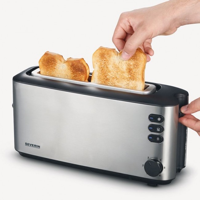 Severin AT 2515 toaster 2 slice(s) 1000 W Stainless steel