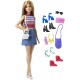 Barbie Fashionistas Doll and 11 Fashion Accessories Including 5 Total Pairs of Shoes