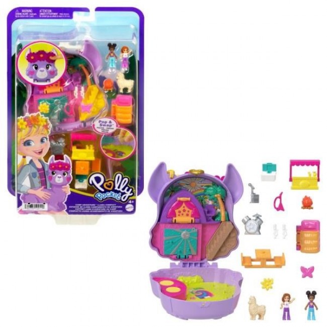 Polly Pocket CAMP ADVENTURE Llama Compact