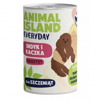 ANIMAL ISLAND Everyday Puppy Turkey and duck - wet dog food - 400g