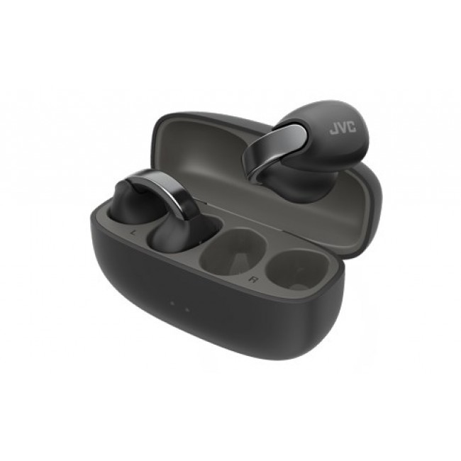 JVC HA-NP1TBU - open-back TWS earcuff headphones, black JVC HA-NP1TBU - open-back TWS earcuff headphones, black