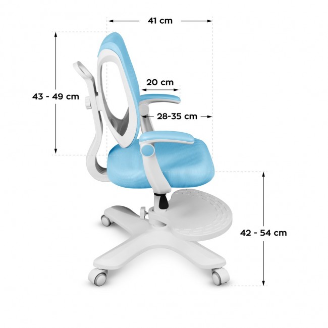 Junior 4.6 Blue swivel chair