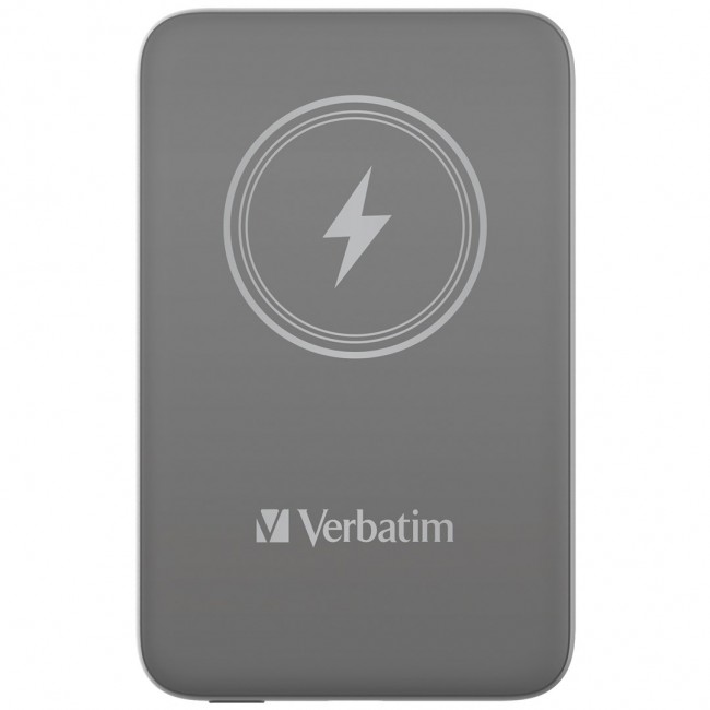 Verbatim Charge 'n' Go Magnetic Wireless Power Bank 10000mAh Grey Verbatim Charge 'n' Go Magnetic Wireless Power Bank 10000mAh Grey