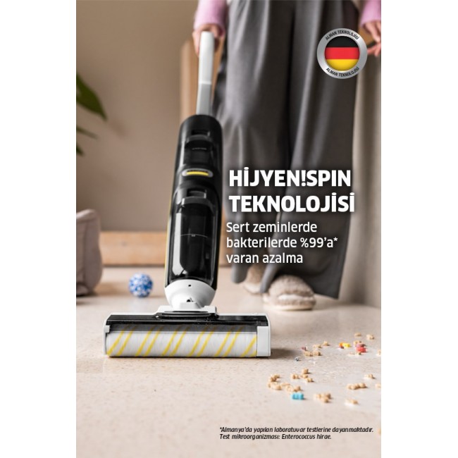 K rcher FCV 3 vloerreiniger 2-in-1 stick vacuum Battery Dry&wet HEPA Bagless 160 W White