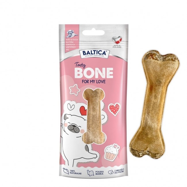 BALTICA Tasty bone for my love Beef tripe - dog treat - 12cm