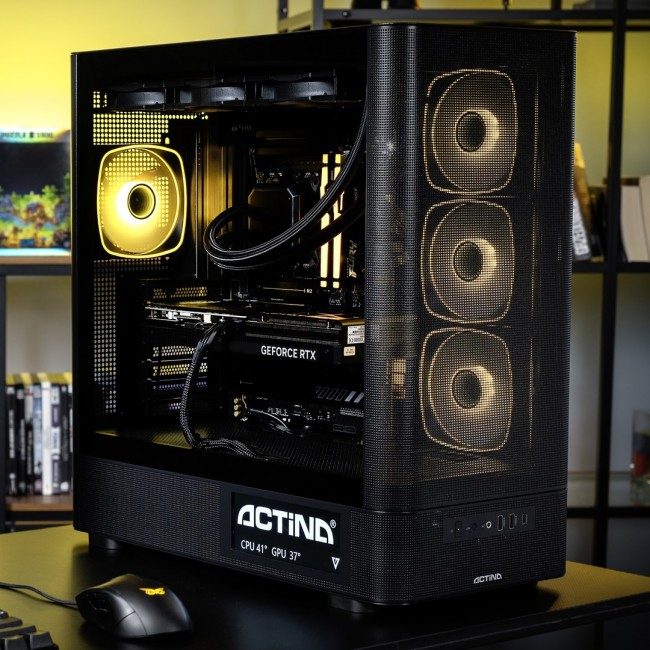 Actina 5901443440260 PC AMD Ryzen 7 9850X3D 32 GB DDR5-SDRAM 2 TB SSD NVIDIA GeForce RTX 5090 Windows 11 Home Midi Tower Black