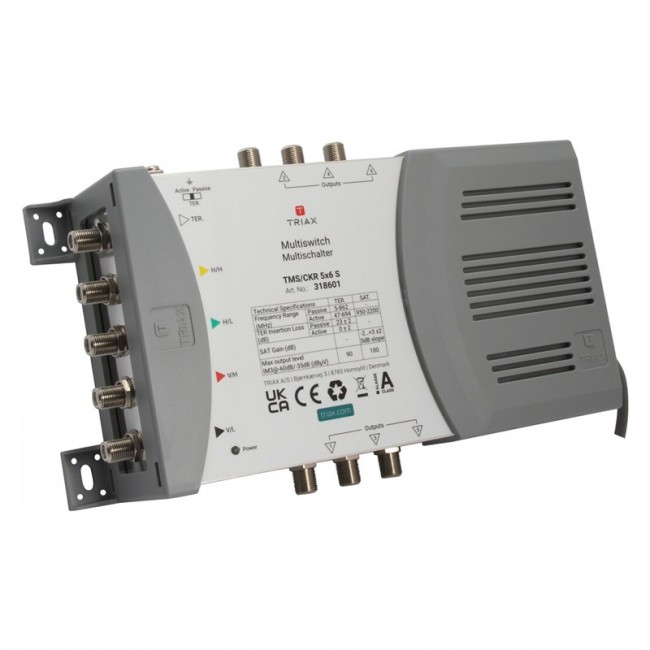 Triax 318601 satellite multiswitch 5 inputs 6 outputs