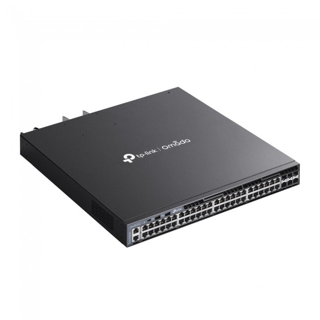 TP-Link Omada 48-Port Gigabit Stackable L3 Managed PoE+ Switch with 6 10G Slots TP-Link Omada 48-Port Gigabit Stackable L3 Managed PoE+ Switch with 6 10G Slots
