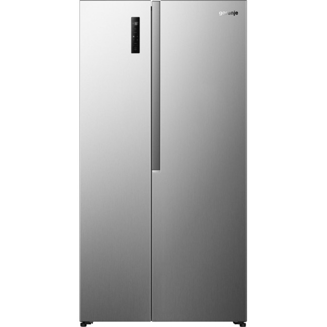 Gorenje Side by side kyl /fryssk p med MultiFlow Cooling f r j mn luftcirkulation i hela sk pet. NoFrost Plus eliminerar manuell avfrostning, medan SuperCool och FastFreeze hj lper till att uppr tth lla optimala f rh llanden f r nyinlagda dagligvaror.