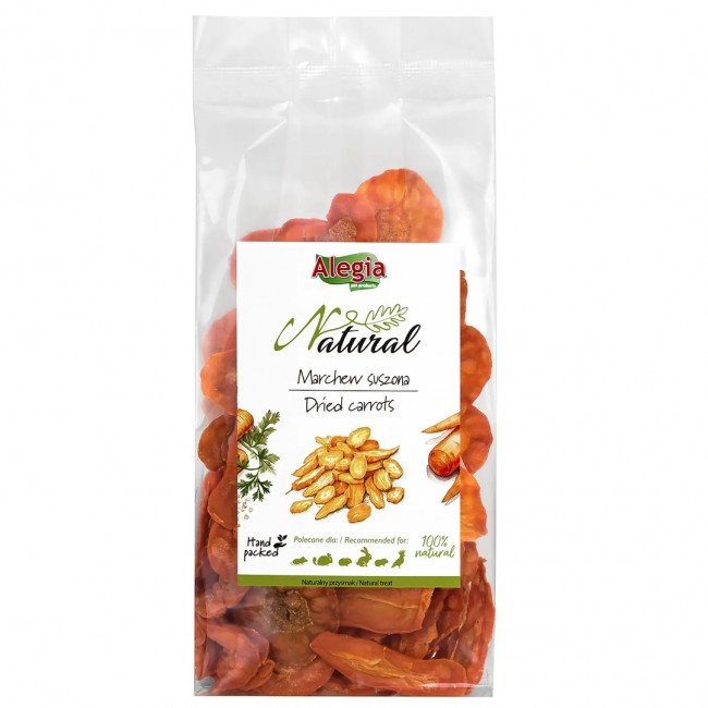 ALEGIA Dried carrots - treat for rodents and rabbits - 60g ALEGIA Dried carrots - treat for rodents and rabbits - 60g