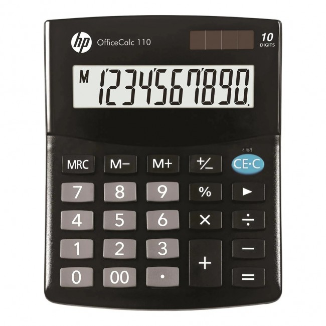 HP Calculator office HP OC 110/INT BX, 10-digit display, 125x101x33mm, black HP Calculator office HP OC 110/INT BX, 10-digit display, 125x101x33mm, black