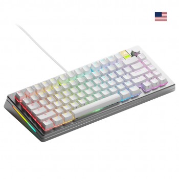 Glorious Gaming GMMK 3 PRO HE 75% Prebuilt Wired Silver - US