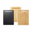 Fiskars 1057550 kitchen cutting board Rectangular Bamboo, Plastic Bamboo, Black