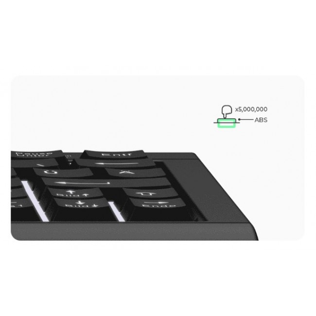 KeySonic KSK-3010ELC (DE) keyboard Home USB QWERTZ German Black