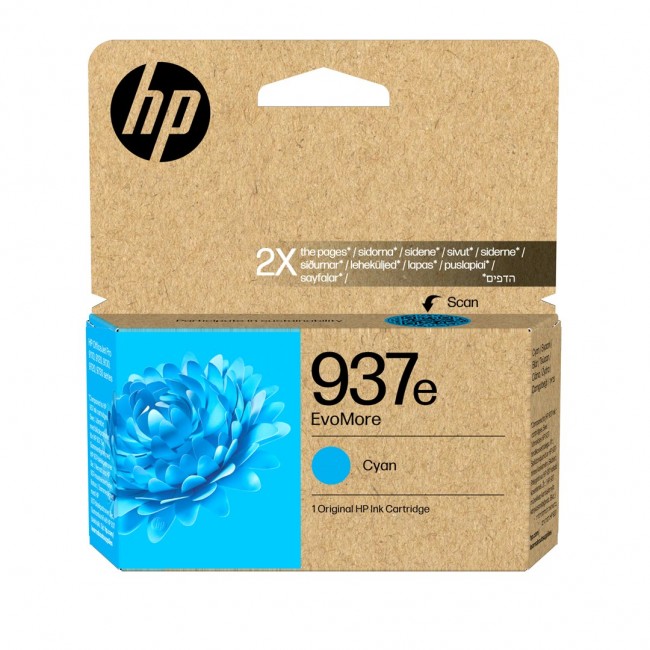 HP 937e Cyan Tintenpatrone EvoMore