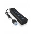 ICY BOX IB-HUB1700-U3 USB 3.2 Gen 1 (3.1 Gen 1) Type-A 5000 Mbit/s Black