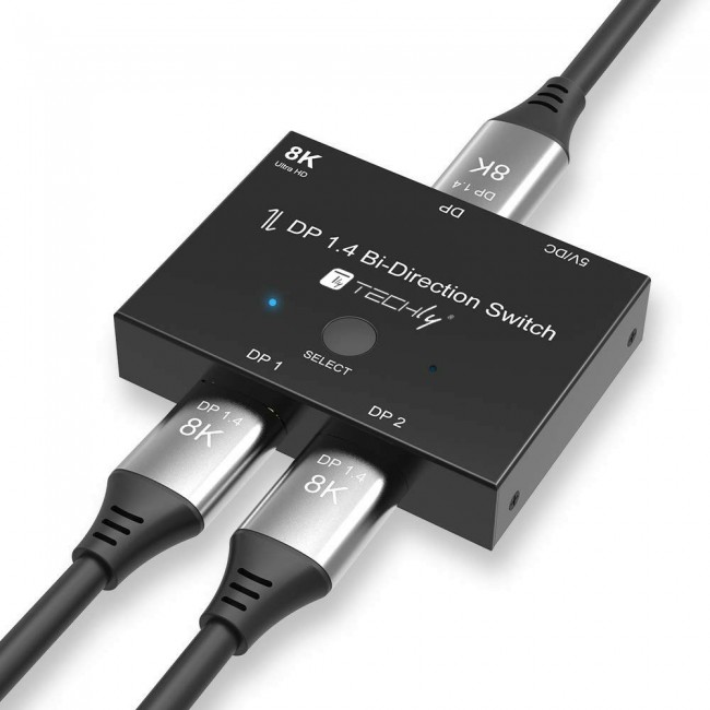Techly IDATA-DP-2DP-8KT video switch DisplayPort