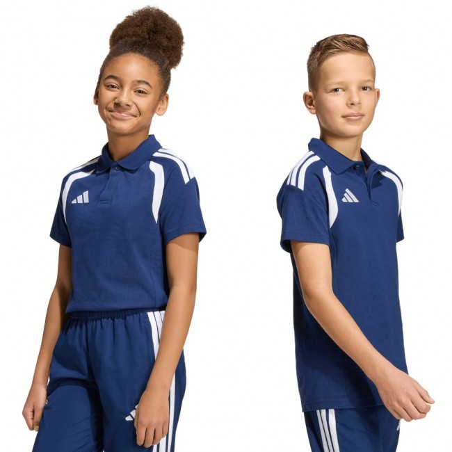 Koszulka dla dzieci adidas Tiro 26 League Polo granatowa KF3406 164cm Koszulka dla dzieci adidas Tiro 26 League Polo granatowa KF3406 164cm