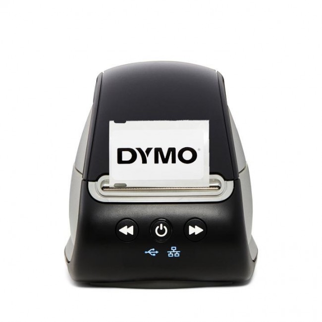 DYMO LabelWriter 550 Turbo Label Printer | Label Maker with High-Speed Direct Thermal Printing | Automatic Label Recognition | Prints Shipping Labels & More with USB/LAN Connectivity | EU 2 Pin Plug
