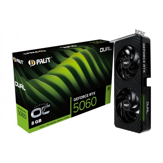 Palit GeForce RTX 5060 Dual OC NVIDIA 8 GB GDDR7 Palit GeForce RTX 5060 Dual OC NVIDIA 8 GB GDDR7